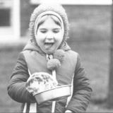 Winner of the Under 5 Pancake Race - 1978