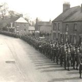 Soldiers marching to Garrets Hay Barracks