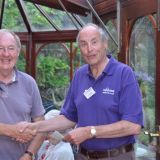 Handing over the cheque to Rainbows 2015